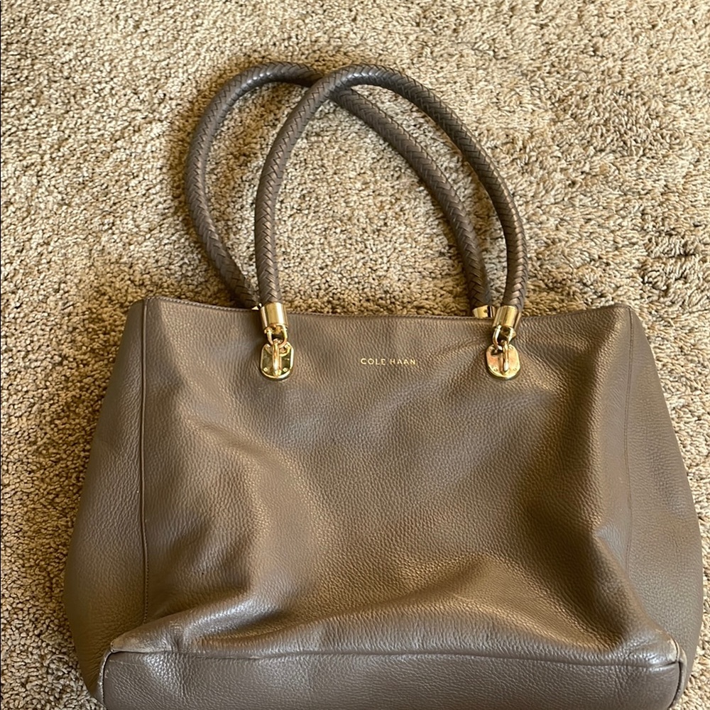 Cole Haan Brown Tote with Structured Design